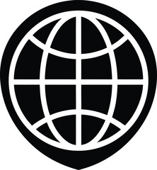 Globe Shield Security Icon Vector Illustration