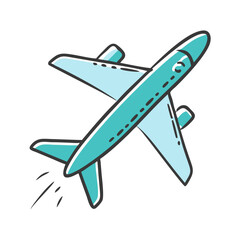 airplane icon, airplane vector illustration-simple illustration of airplane, perfect for airplane logos and icons