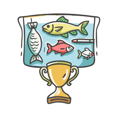 angler s trophy wall icon, angler s trophy wall vector illustration-simple illustration of angler s trophy wall, perfect for angler s trophy wall logos and icons