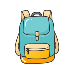backpack icon, backpack vector illustration-simple illustration of backpack, perfect for backpack logos and icons