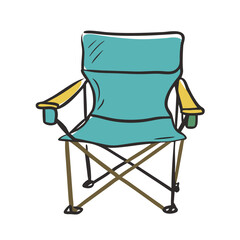 camp chair icon, camp chair vector illustration-simple illustration of camp chair, perfect for camp chair logos and icons