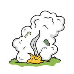 campfire smoke icon, campfire smoke vector illustration-simple illustration of campfire smoke, perfect for campfire smoke logos and icons