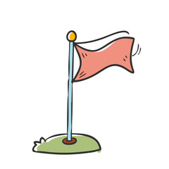 campground flagpole icon, campground flagpole vector illustration-simple illustration of campground flagpole, perfect for campground flagpole logos and icons