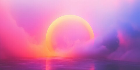 abstract background with glowing neon designs and smoky textures, bold lighting effects, dramatic tones, minimalistic and modern, high detail