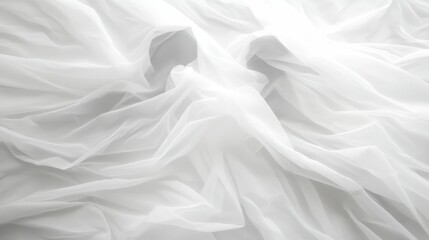 Obraz premium Elegant abstract background with crumpled white cloth for modern design projects