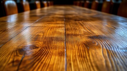 Obraz premium Wooden conference table