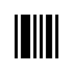 Alternating black and white vertical bars creating a simple graphic pattern with equal spacing design look 100