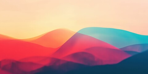 Vibrant abstract background with patriotic color gradient for creative design