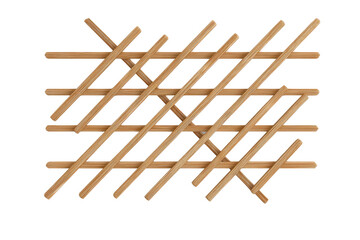 Abstract Bamboo Sticks Interwoven on Black Background, Creating a Natural Pattern and Texture for Interior Design and Crafts