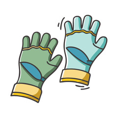 fishing gloves icon, fishing gloves vector illustration-simple illustration of fishing gloves, perfect for fishing gloves logos and icons
