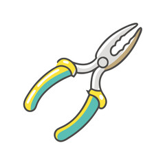 fishing pliers icon, fishing pliers vector illustration-simple illustration of fishing pliers, perfect for fishing pliers logos and icons