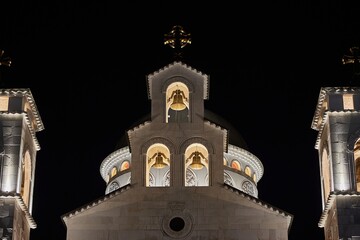 Detail of the Orthodox cathedral in Podgorica, Montenegro