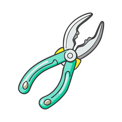 fishing pliers icon, fishing pliers vector illustration-simple illustration of fishing pliers, perfect for fishing pliers logos and icons