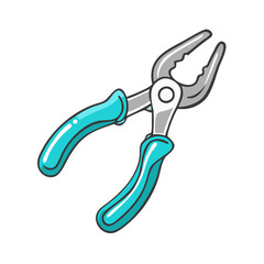Obraz premium fishing pliers icon, fishing pliers vector illustration-simple illustration of fishing pliers, perfect for fishing pliers logos and icons