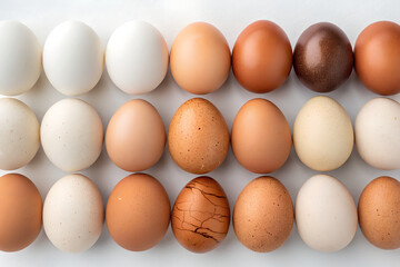 Variety of Fresh Eggs