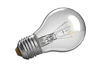 Lightbulb isolated on transparent background for design elements and graphic resources