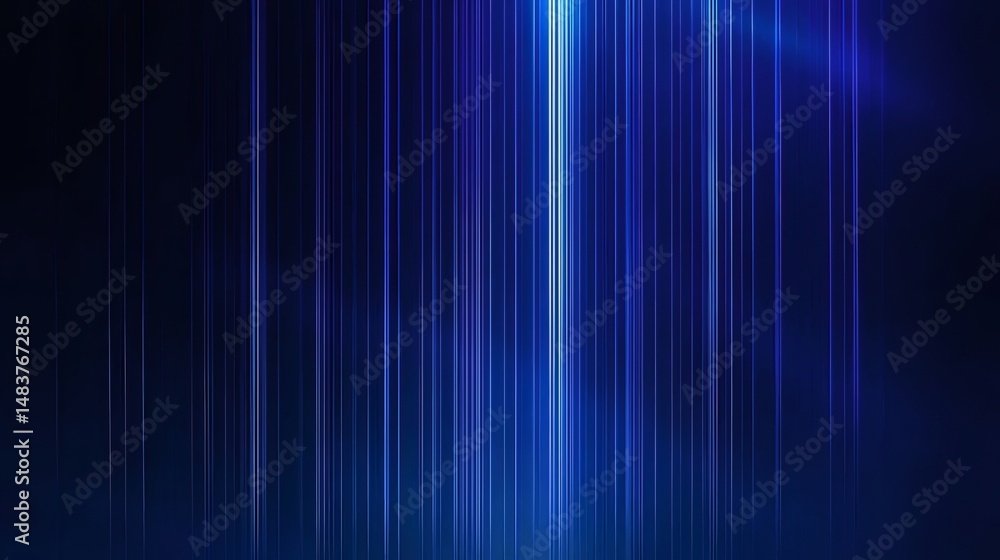 Poster 抽象的な青色のライトストライプの背景 テクノロジーをテーマにしたデジタルアートワーク 未来的なデザインとダイナミックなモーションの壁紙