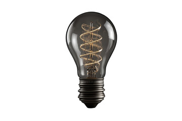 Smoked glass Edison light bulb with tungsten filament