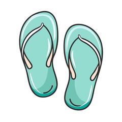flip flops icon, flip flops vector illustration-simple illustration of flip flops, perfect for flip flops logos and icons