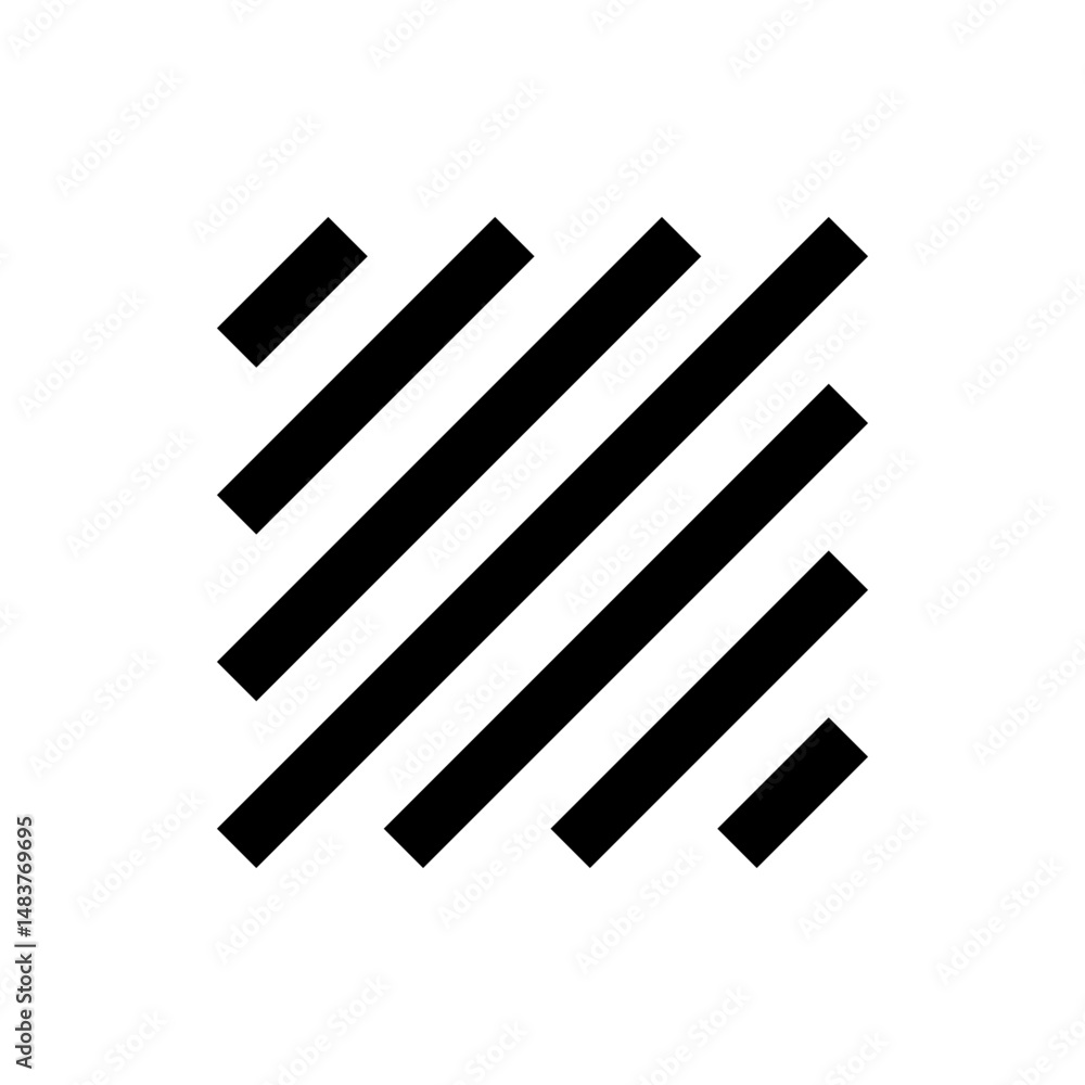 Poster abstract diagonal black stripes pattern on white background creating a modern geometric design eleme