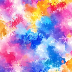 Bright colorful watercolor paint background texture