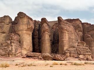 Solomon pillars in Timna Park in the Arava desert