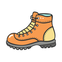 hiking boots icon, hiking boots vector illustration-simple illustration of hiking boots, perfect for hiking boots logos and icons