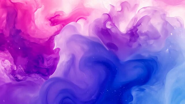 A colorful painting of a cloud with purple and blue hues. The painting has a dreamy and whimsical feel to it