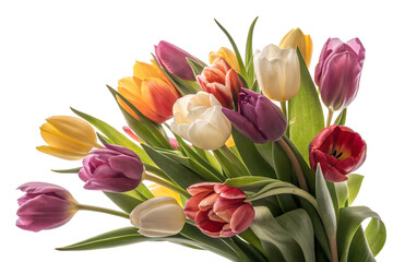Obraz premium Colorful Tulip Bouquet