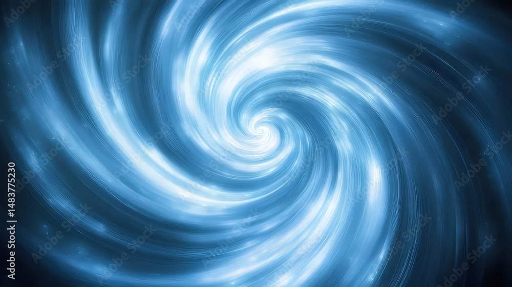 Aufkleber 抽象的な青色の渦巻き背景画像 ライトテクスチャ効果と発光のダイナミズム