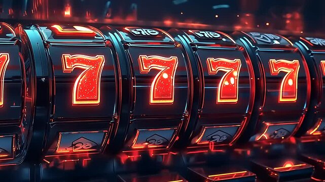 Slots machine with winning combination.