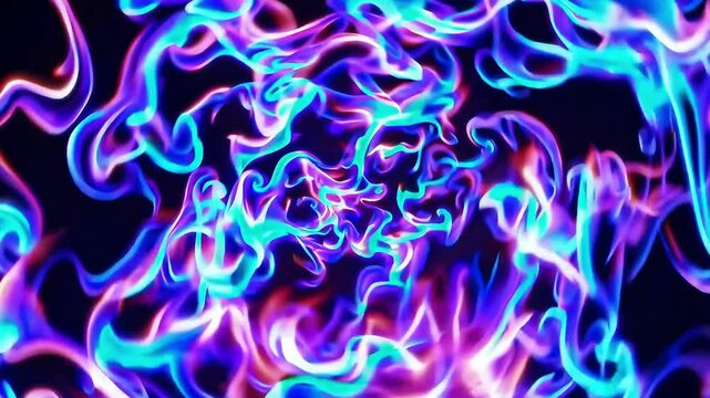 Swirling luminous liquid effect with purple and blue hues, great for modern digital backgrounds.