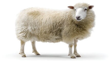 Fototapeta premium sheep isolated on a white background