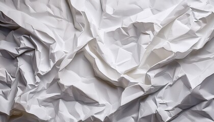 Obraz premium abstract crumpled white paper background paper texture wallpaper