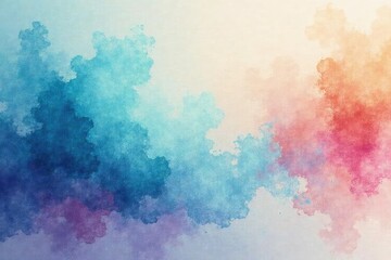 Fototapeta premium Abstract watercolor wash, soft focus, blurred edges, illustration, graphic, pastel