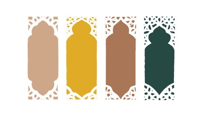 Islamic Abstract Arches Vector
