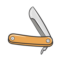 pocket knife icon, pocket knife vector illustration-simple illustration of pocket knife, perfect for pocket knife logos and icons