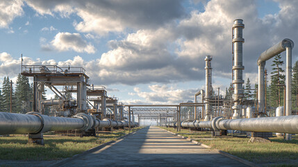 Obraz premium energy supply pipeline