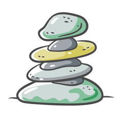 rock cairn trail marker icon, rock cairn trail marker vector illustration-simple illustration of rock cairn trail marker, perfect for rock cairn trail marker logos and icons