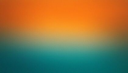 Fototapeta premium grainy orange and teal gradient background