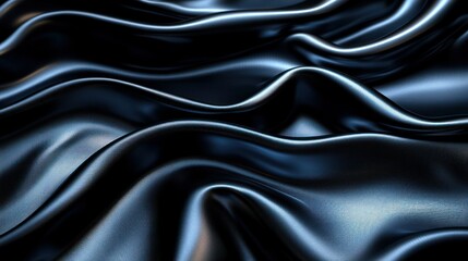 Fototapeta premium Flowing fabric, waves of textile, abstract forms shine