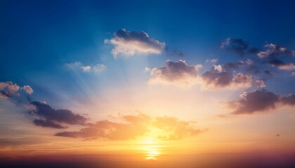 Fototapeta premium defocused sunset sky natural background