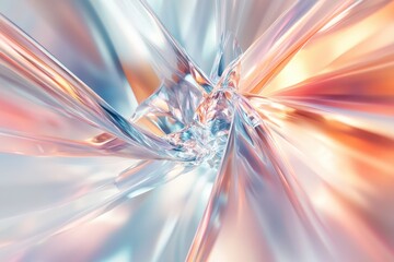 Abstract, vibrant, fractured,  crystal structure