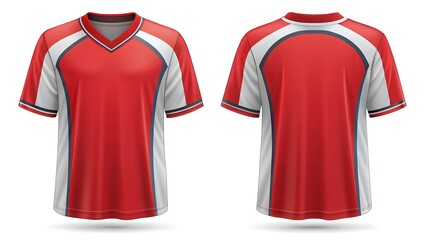 loose fit jersey front and back on white background