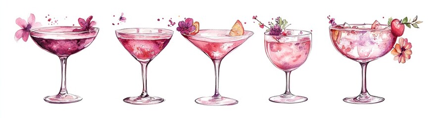 Delicate Pink Cocktails (1)