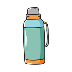 thermos bottle icon, thermos bottle vector illustration-simple illustration of thermos bottle, perfect for thermos bottle logos and icons