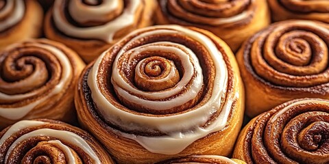 Freshly Baked Cinnamon Rolls with Cream Cheese Frosting