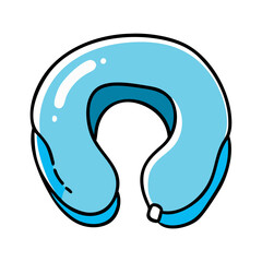 travel pillow icon, travel pillow vector illustration-simple illustration of travel pillow, perfect for travel pillow logos and icons