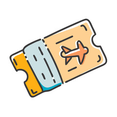 travel ticket icon, travel ticket vector illustration-simple illustration of travel ticket, perfect for travel ticket logos and icons