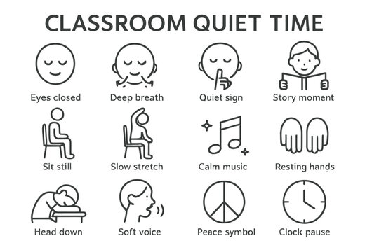 Classroom quiet time guide with relaxation and mindfulness activities for students
